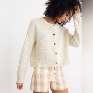 Madewell Cream Soft Knit Cardigan
